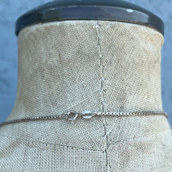 Sterling Silver Eagle Necklace Pendant on Box Chain Bird Jewelry - Picture 7 of 7